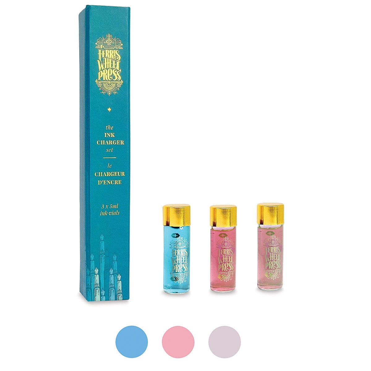 Ferris Wheel Press Fountain Pen Inks - Charger Set of 3, High Tea