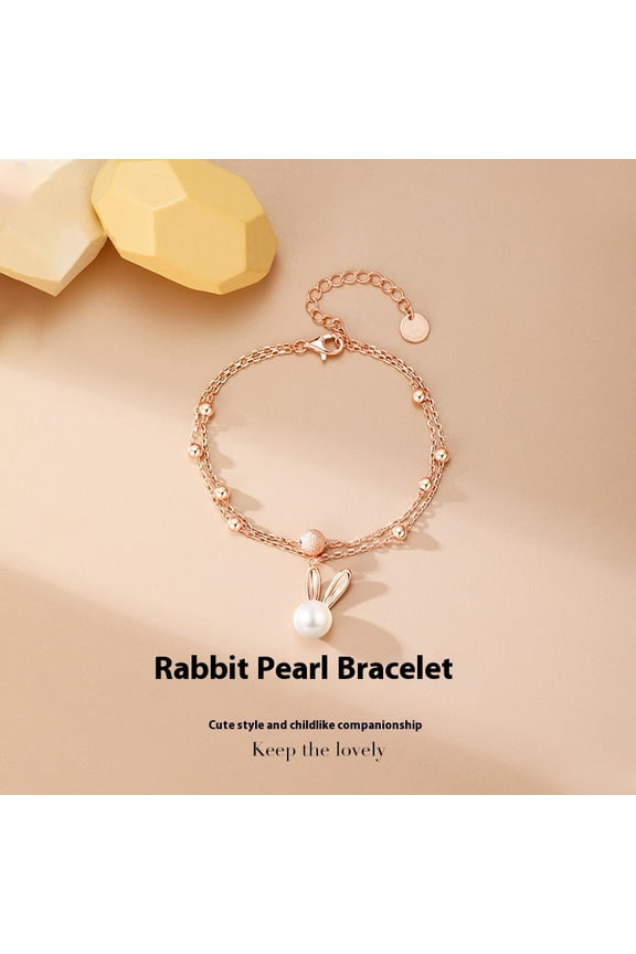 Ferris Wheel Rabbit Pearl Bracelet Women's All-match