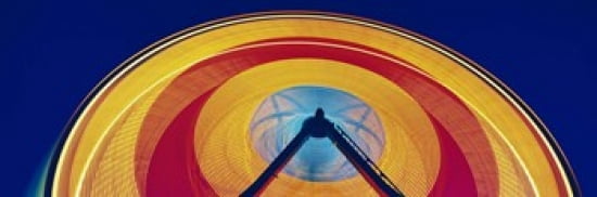 Ferris Wheel at Rose Festival Carnival Portland OR USA Canvas Art - Panoramic Images (36 x 12)