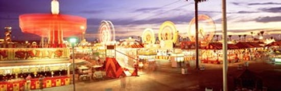 Ferris wheel in an amusement park Arizona State Fair Phoenix Arizona USA Canvas Art - Panoramic Images (18 x 6)