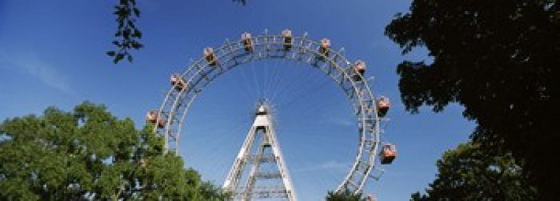 Ferris wheel in an amusement park Prater Park Vienna Austria Canvas Art - Panoramic Images (18 x 7)