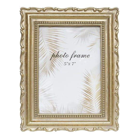 Ferrisland 5x7 Vintage Picture Frame, Gold Antique Ornate Picture Frame, Victorian Retro Decorative Photo Frames for Tabletop & Wall, Baroque Home Decor Frames, gift idea (Gold, 5X7)