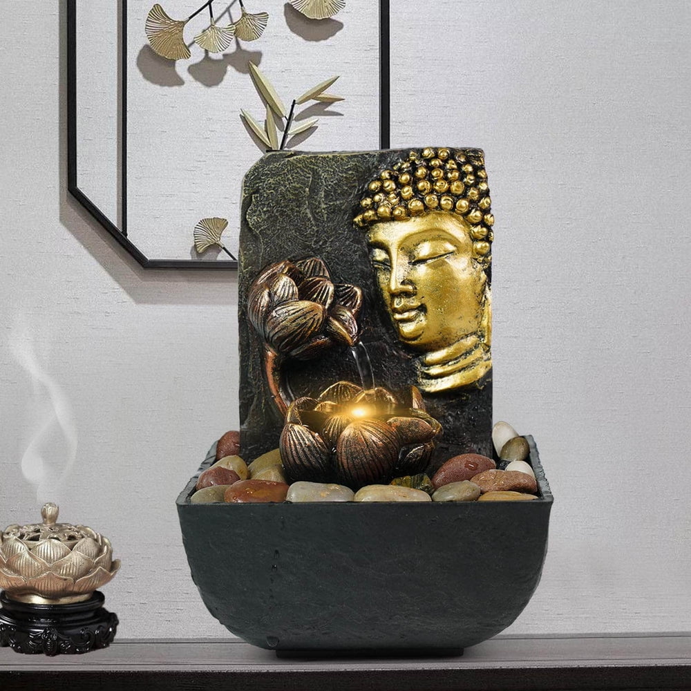 Ferrisland Water Fountain Buddha Indoor