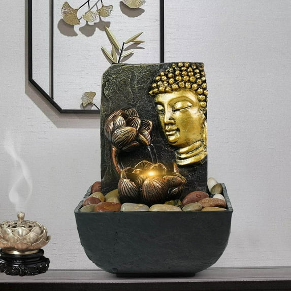 Ferrisland Water Fountain Buddha Indoor