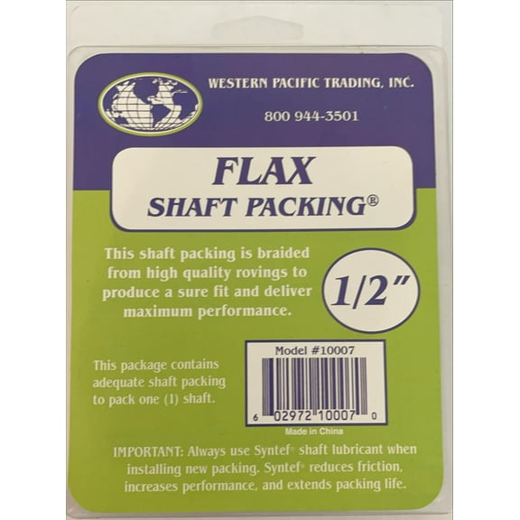 Ferro 10007; Flax Packing 1/2 X 2Ft