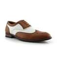 thumbnail image 1 of Ferro Aldo Arthur MFA139001D Mens Wingtip Oxford Spectator Dress Shoes, in Brown & White, Men's Size 8, 1 of 8