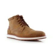 Ferro Aldo Birt MFA506027 Brown Color Men's Lace-up Mid Top and Classic Detailing With Dual Colors Design High Top Boots for Everyday Wear