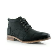 Ferro Aldo Blaine MFA806035 Mens Casual Brogue Mid-Top Lace-Up Boots ? BLACK, Size 12