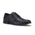 thumbnail image 1 of Ferro Aldo Caleb Men's Plain-Toe Derby Casual Dress Shoes with Geometric Pattern, in Black, Men's Size 9.5, 1 of 8