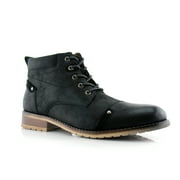 Ferro Aldo Colin MFA806033 Black Color Mens Stylish Mid Top Boots For Work or Casual Wear