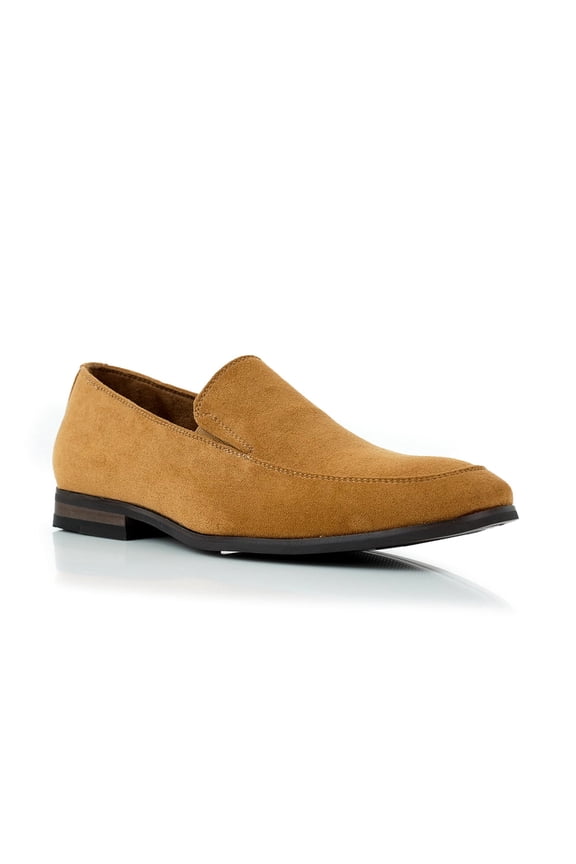 Dale MFA19703 Minimalist Slip-on Suede Penny Loafers, Honey Suede, Size 12