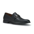 thumbnail image 1 of Ferro Aldo Daxon MFA19708 Moc-Toe Penny Loafers with decorative Buckle (Leather), in Black, Men's Size 13, 1 of 8