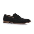 thumbnail image 1 of Ferro Aldo Dylan MFA19671 Classic Moc-Toe Penny Loafers for Men, in Black Suede, Men's Size 7.5, 1 of 11