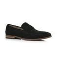 thumbnail image 1 of Ferro Aldo Dylan MFA19671 Classic Moc-Toe Penny Loafers for Men, in Black Suede, Men's Size 8, 1 of 11