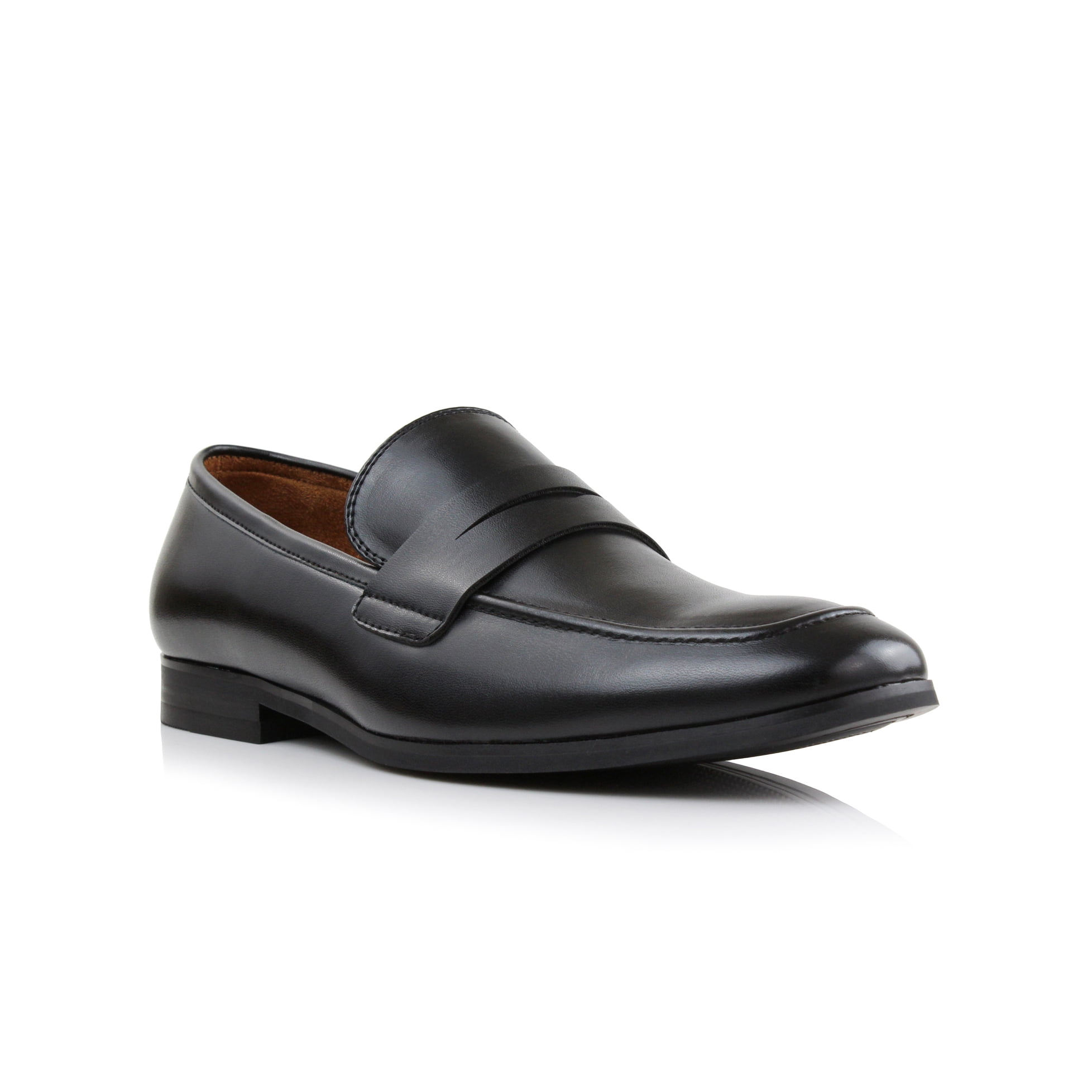 Ferro Aldo Dylan MFA19671B Classic Moc-Toe Penny Loafers for Men, in Classic Cognac, Men's Size 11