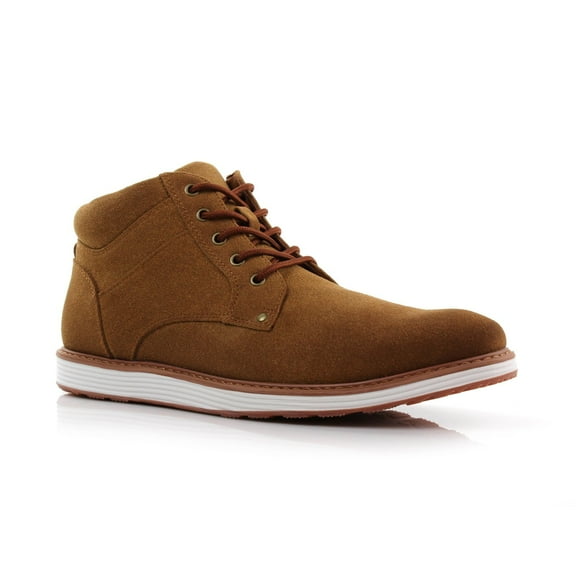 Ferro Aldo JAX MFA506061 Mens Chukka Ankle Memory Foam Lightweight Casual Mid-Top Desert Sneaker Boots, in Toffee Suede, Men's Size 10