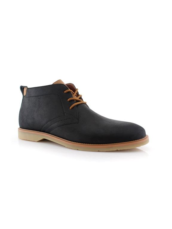 Marvin MFA506032 Mens Lightweight Casual Chucka Desert Boots with Gum Sole, in Black, Men's Size 12