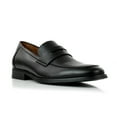 thumbnail image 1 of Ferro Aldo Mateo MFA19707 Wide Moc-Toe Penny Loafers for Men, in Black, Size 6.5, 1 of 8