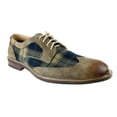 thumbnail image 1 of Ferro Aldo Men's 19266A Wing Tip Plaid Dress Oxfords, 1 of 6