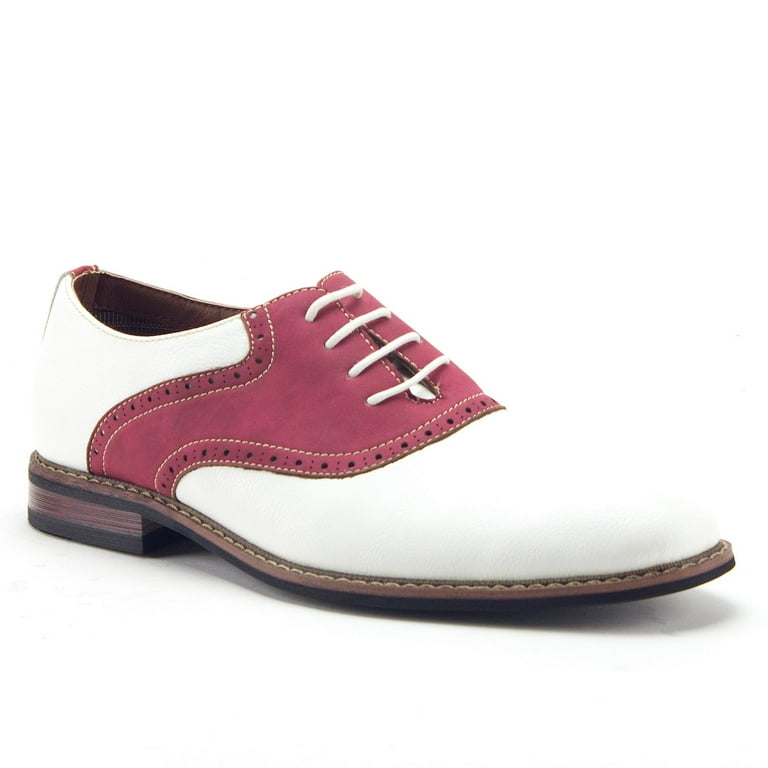 Mens two store tone saddle shoes