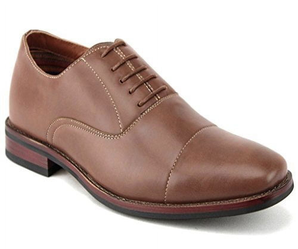 Ferro Aldo Men s 19516L Cap Toe Classic Balmoral Lace Up Oxford Dress Shoes Walmart