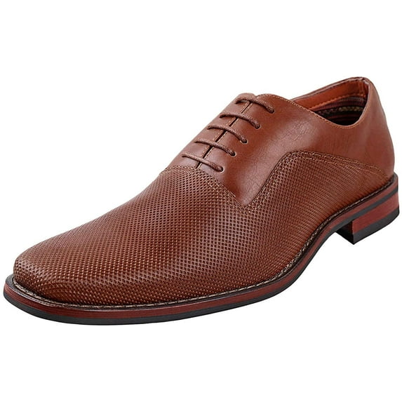 Ferro Aldo Mens Lalo Oxford Dress Shoes Brown 10.5