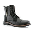 thumbnail image 1 of Ferro Aldo Reid MFA808561B Mens Casual Cap Toe Boot Motorcycle Zipper Boots, in Black, Men's Size 9, 1 of 4