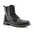 thumbnail image 1 of Ferro Aldo Reid MFA808561B Mens Casual Cap Toe Boot Motorcycle Zipper Boots, in Black, Men's Size 8.5, 1 of 4