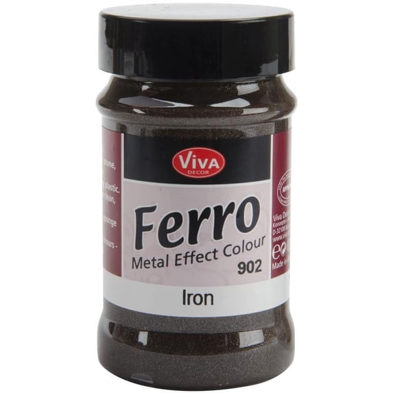 Ferro Metal Effect Textured Paint 3oz-Iron
