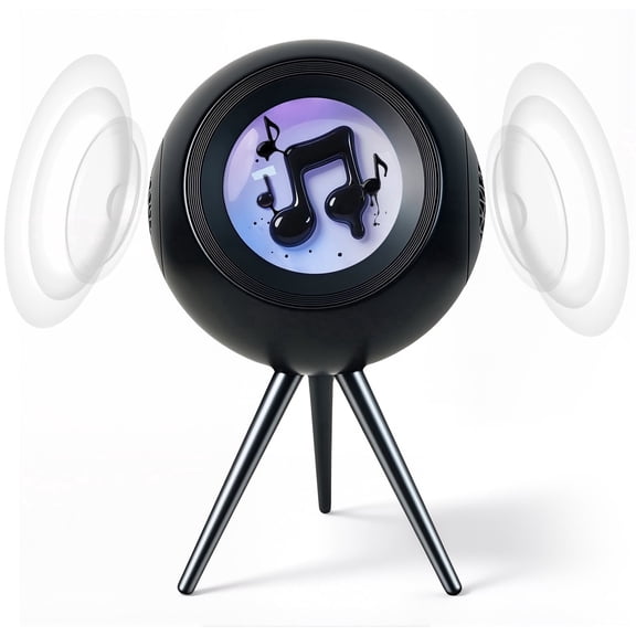 Ferrofluid Speaker, 30W High-Power Audio Visualizer Bluetooth Speaker Enhanced Bass&Crisp Highs, Dual Stereo Channel&TWS paired,Vibrant Ambient Colorlight,Desktop Ferrofluid Science Toy for PC&Phone