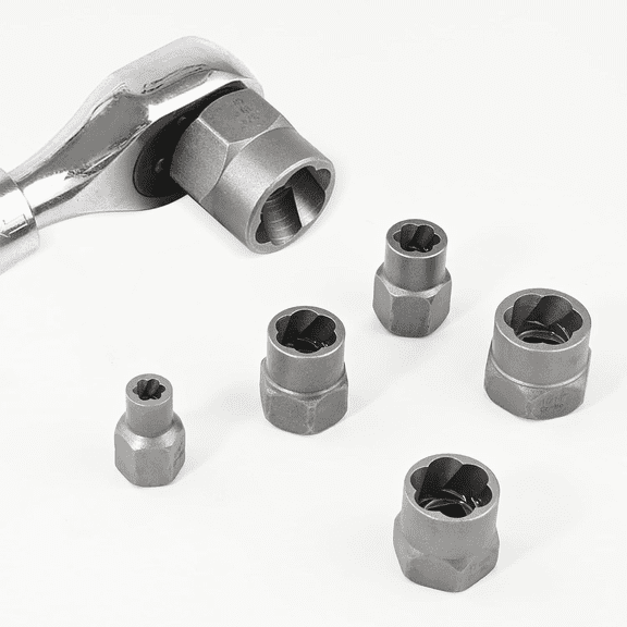 Ferrosic Nut wrenches,Bolt Extractor Set, Impact Bolt Lug Nut Remover Kit Rounded Bolt Stripped Lug Nut Remover Locking Wheel Nut Removal Tool Socket Set