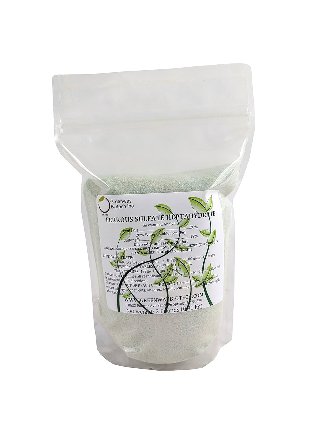 Greenway Biotech Ferrous Sulfate Heptahydrate Fertilizer - Thumbnail 2