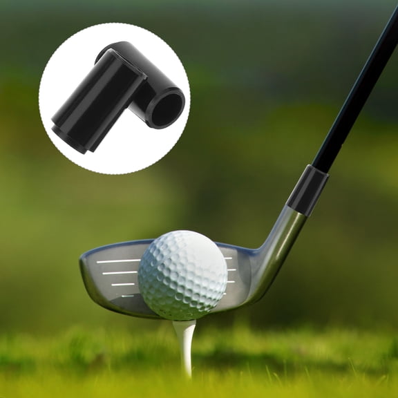 ETHZZLE Golf Club Ferrule, Black Plastic, Anti-Slip, Irons Shaft, 2Pcs