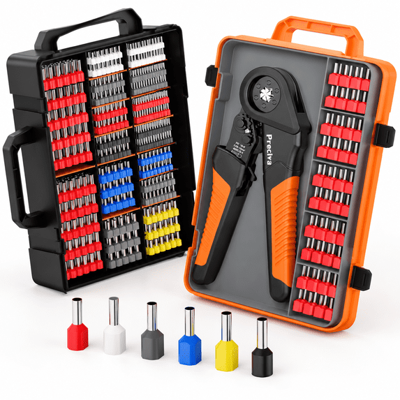 Ferrlule Ferrule Crimping Tool Kit - Awg 28-5 (0.08-16mm²)gonal Crimper With ...