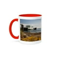 thumbnail image 1 of 3drose, Ferry Arriving at Port Townsend, Washington, Usa, 15oz Two-tone Red Mug, 1 of 6