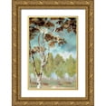 thumbnail image 1 of Ferry, Margaret 13x18 Gold Ornate Wood Framed with Double Matting Museum Art Print Titled - Birch Forest I, 1 of 4