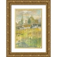 thumbnail image 1 of Ferry, Margaret 13x18 Gold Ornate Wood Framed with Double Matting Museum Art Print Titled - Drippy Landscape III, 1 of 4