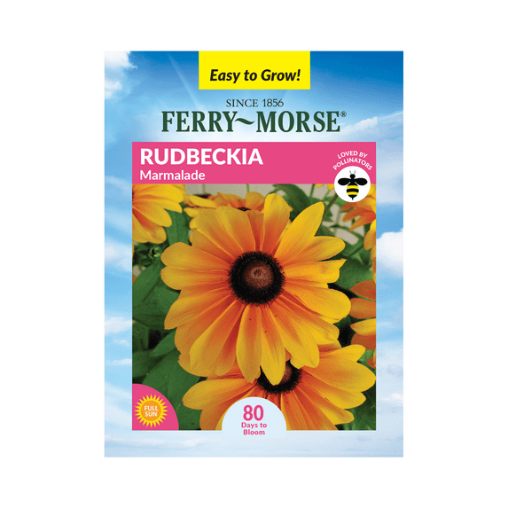Ferry-Morse 120MG Rudbeckia Marmalade Annual Flower Seeds, Full Sun