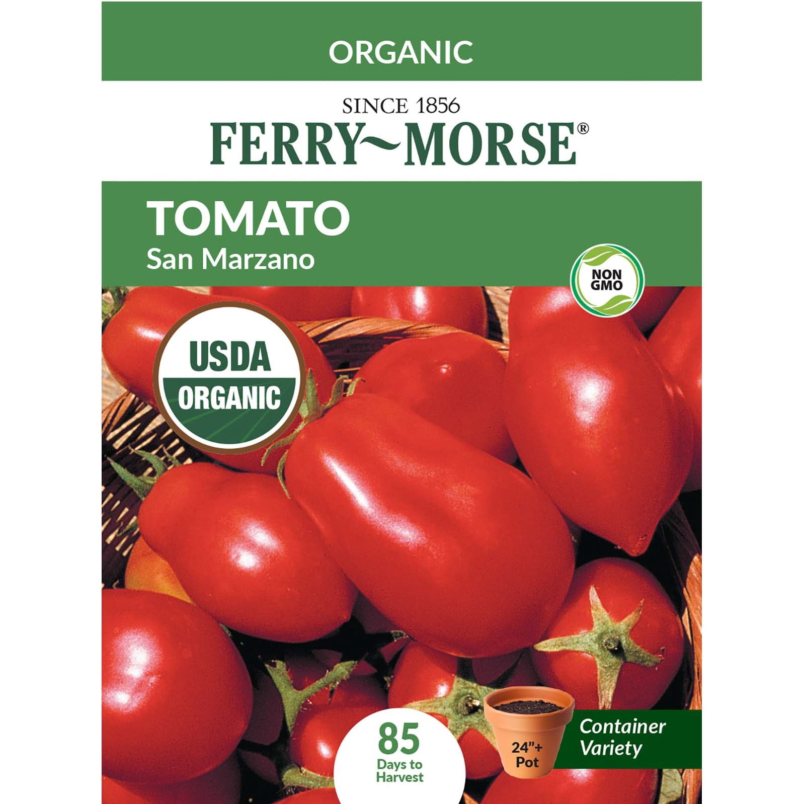 Ferry-Morse Organic 125MG Tomato San Marzano Annual Vegetable