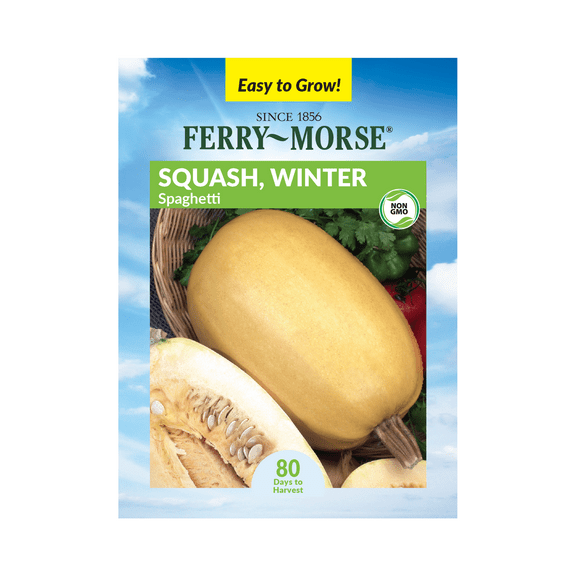 Ferry-Morse 2.5G Squash Vegetable Spaghetti Annual Vegetable Seeds, Full Sun