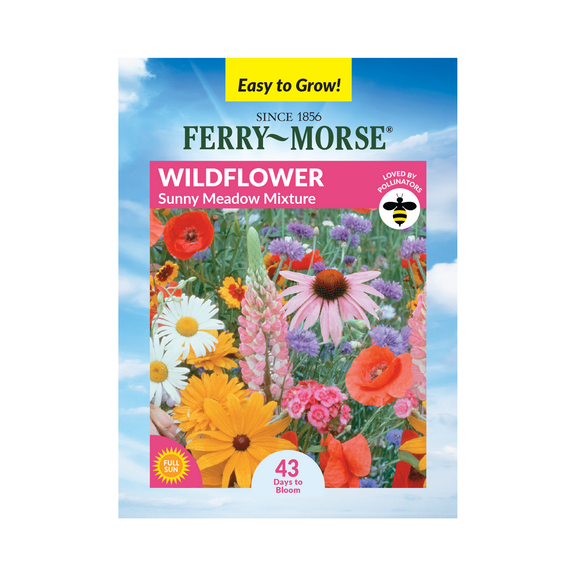 Ferry-Morse 2.8G Wildflower Meadow Mixture Annual Flower Seeds, Full Sun