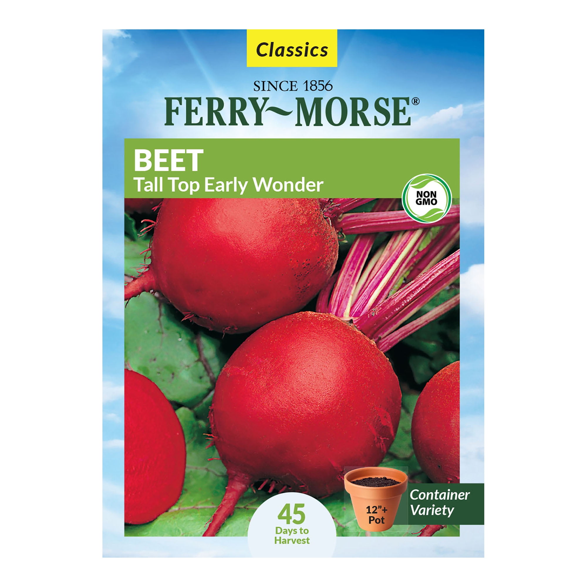 FerryMorse 2300MG Beet Tall Top Early Wonder Vegetable Plant Seeds