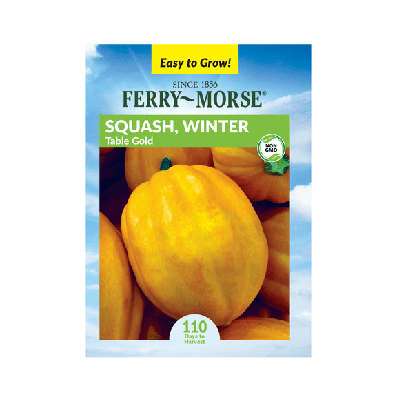 Ferry-Morse 2G Squash Table Gold Annual Vegetable Seeds, Full Sun