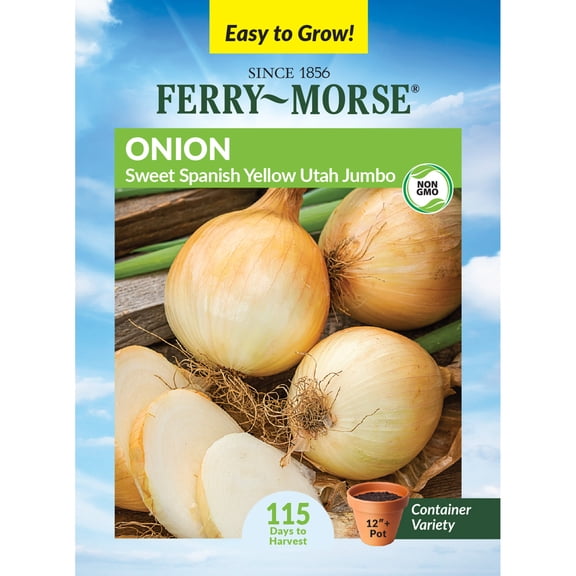 Ferry-Morse Sweet Spanish Yellow Onion Seeds - Full Sun - 500 mg