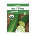 thumbnail image 1 of Ferry-Morse Organic 575MG Cucumber Straight Eight Annual Vegetable Seeds, Full Sun, 1 of 11