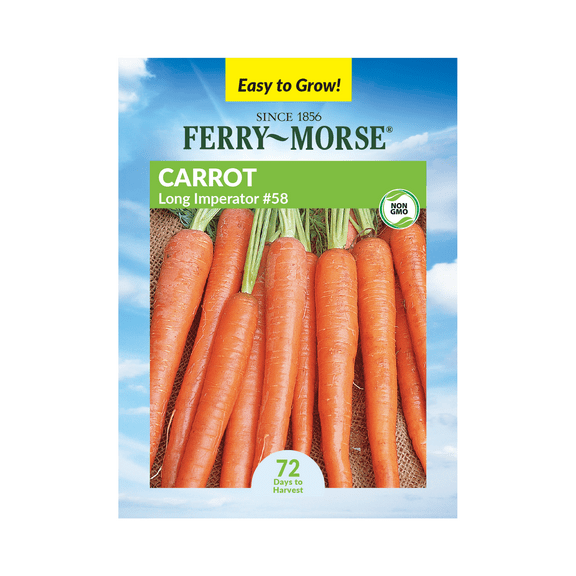 Ferry-Morse 700MG Carrot Long Imperator Annual Vegetable Seeds, Full Sun