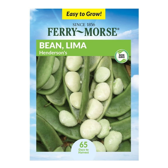 Ferry-Morse 12G Bean Lima Henderson's Annual Vegetable Seeds, Full Sun