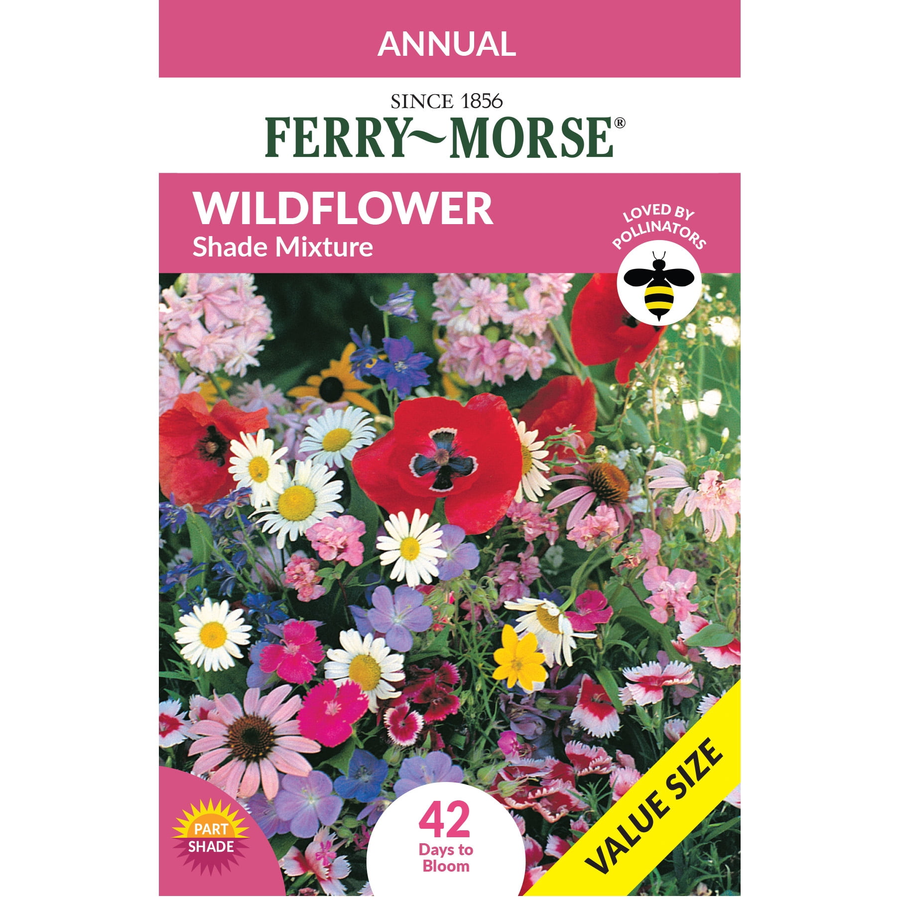 wild flower  Ferry-Morse Economy 7.5G Wildflower Shade Mixture Annual Flower
