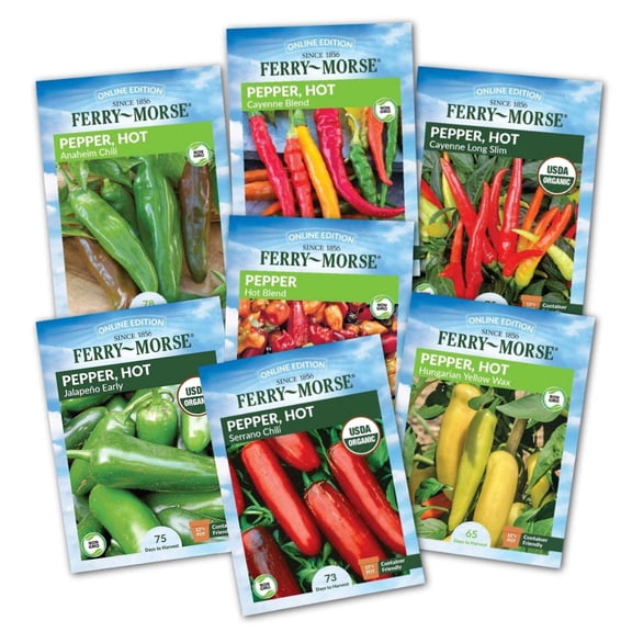 Ferry-Morse Hot Pepper Non-GMO Seed Variety Pack - 7 Pack