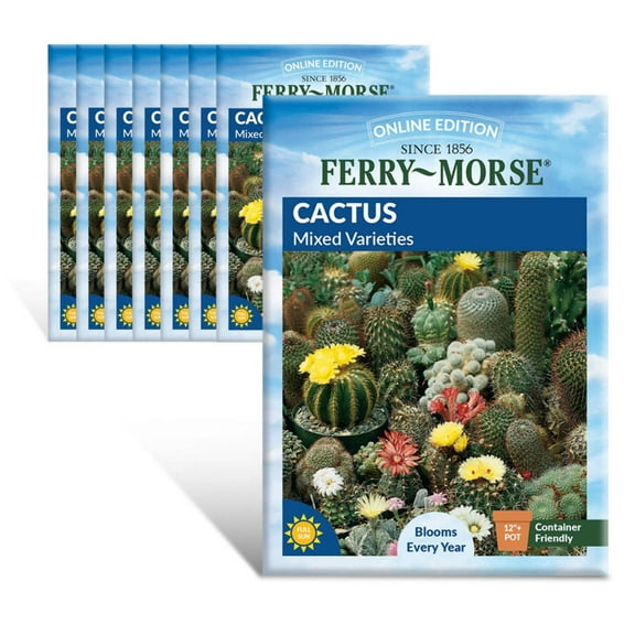 Ferry-Morse Online Edition Cactus Mixed Varieties Seed Bundle - 8 Pack
